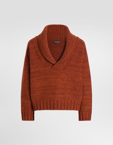 Dolce & Gabbana Wool mouliné sweater Dolce & Gabbana Wool mouliné sweater Brown GXY85TJDVNN