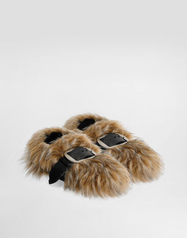 Dolce & Gabbana Fur loafers Multicolor CM0082AX887