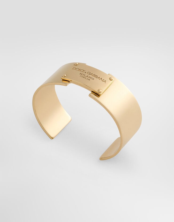 Dolce & Gabbana Bracelet with Dolce&Gabbana logo tag Dolce & Gabbana Bracelet with Dolce&Gabbana logo tag Gold WBR1H1W1111