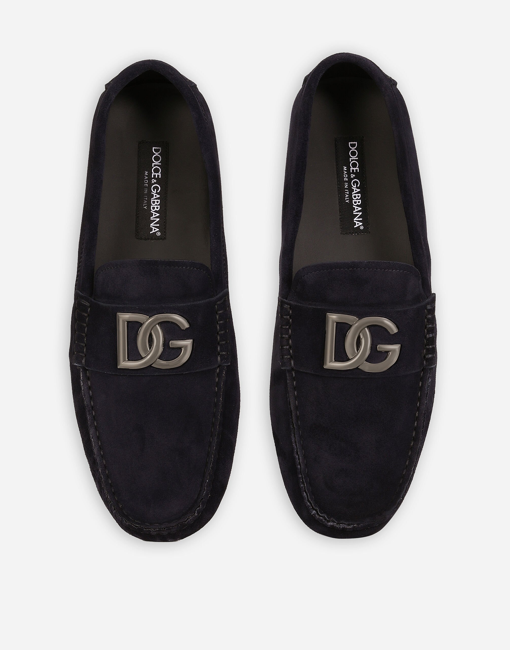 Suede driver shoes in Blue for Men | Dolce&Gabbana® US