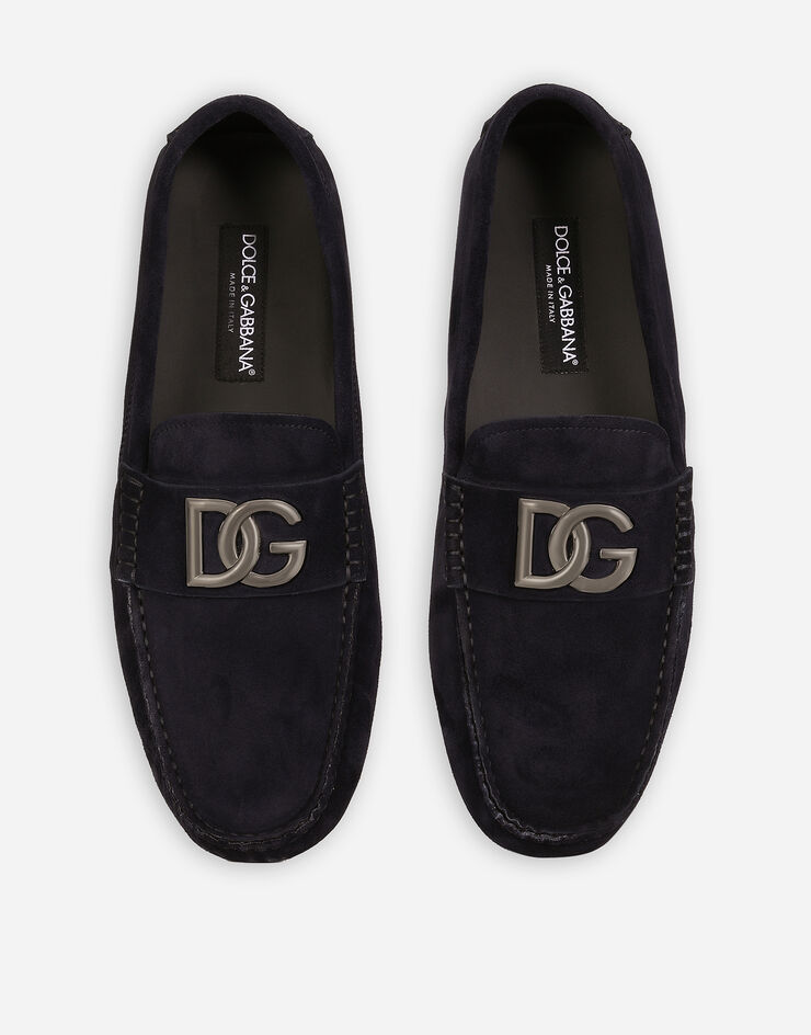 Dolce & Gabbana حذاء درايفر من جلد سويدي أزرق A50598AT441