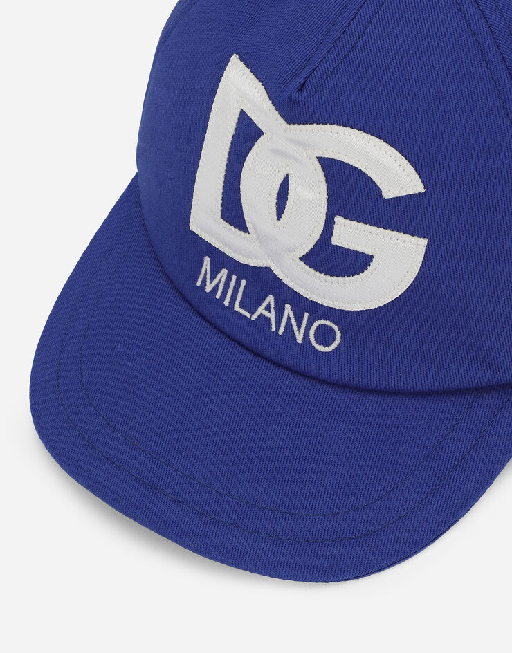 Dolce & Gabbana Cappello baseball con logo DG Azure LB4H80G7KN0