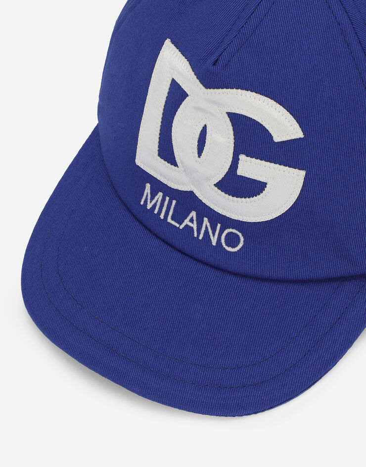 Dolce & Gabbana Baseball cap with DG logo Azure LB4H80G7KN0