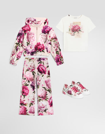 Dolce & Gabbana Peony-print cotton sweatshirt Multicolor L5JWDMG7QWQ