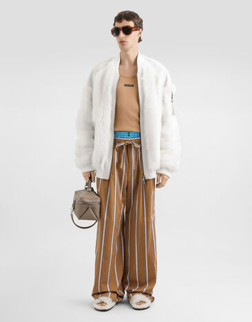 Dolce & Gabbana ラベル コットン タンクトップ ベージュ G8PA8TG7P3I