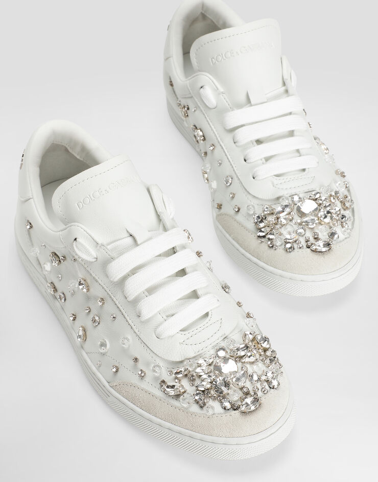 Dolce & Gabbana Calfskin Saint Tropez Light sneakers Cream CK2379AX251