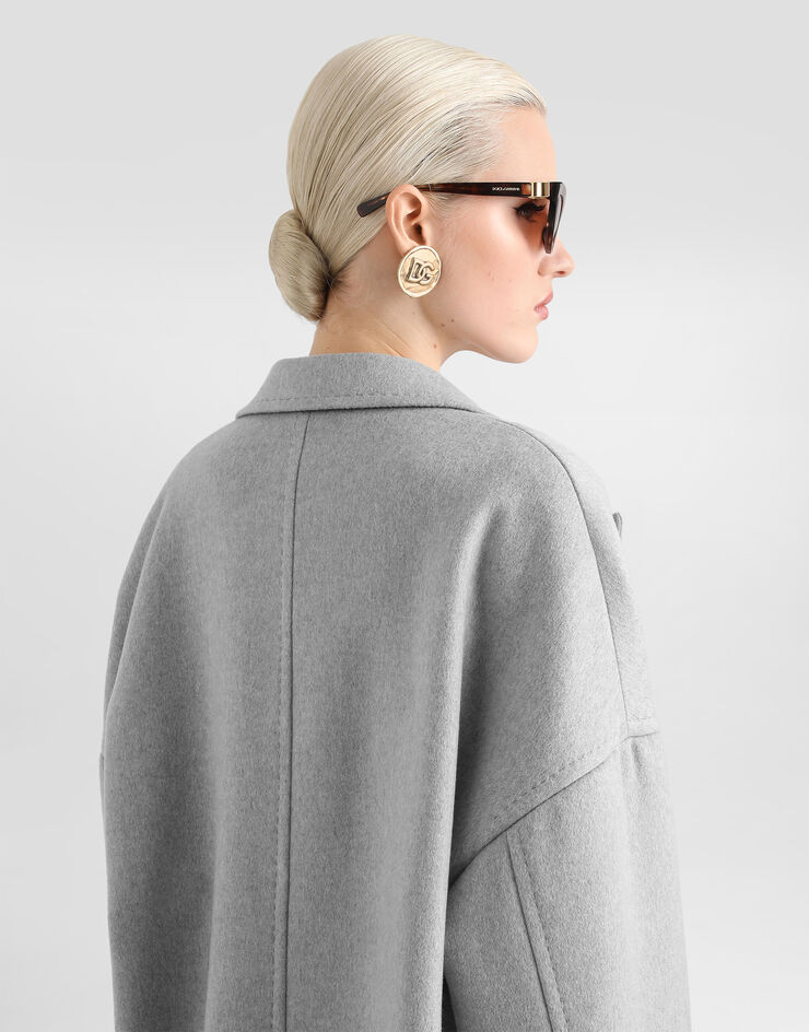 Dolce & Gabbana Double-breasted cashmere coat Dolce & Gabbana Double-breasted cashmere coat Grey F0W9UTHU2BX