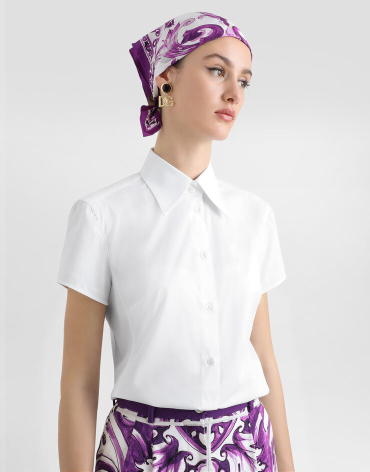 Dolce & Gabbana Poplin shirt White F5T77TFUEFM