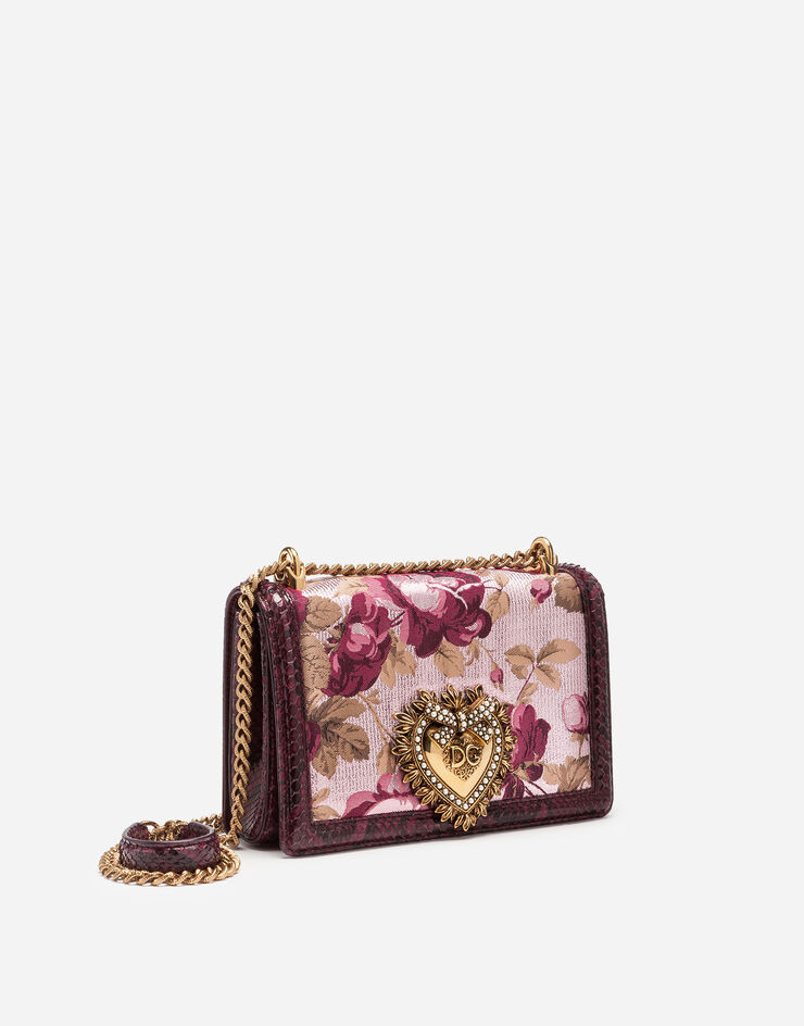 Dolce & Gabbana Medium jacquard ramage Devotion bag Dolce & Gabbana Medium jacquard ramage Devotion bag MULTICOLOR BB6652A2U78
