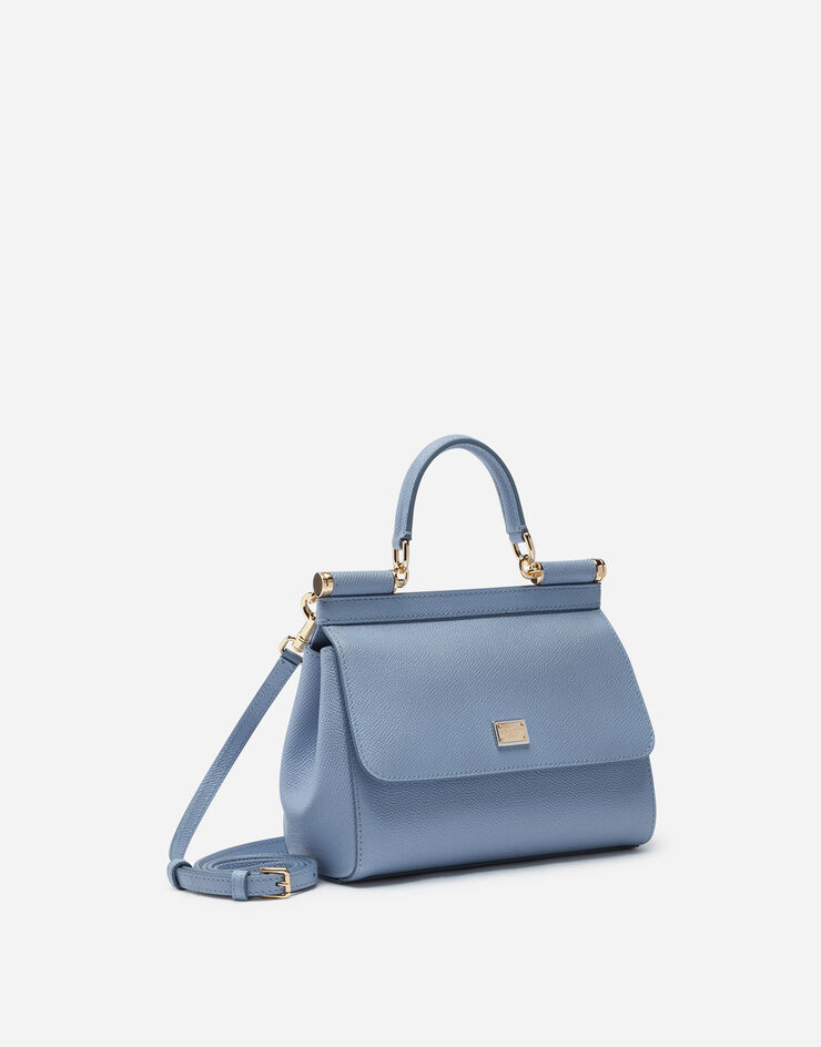 Dolce & Gabbana Small dauphine leather Sicily bag Azure BB4825A1001