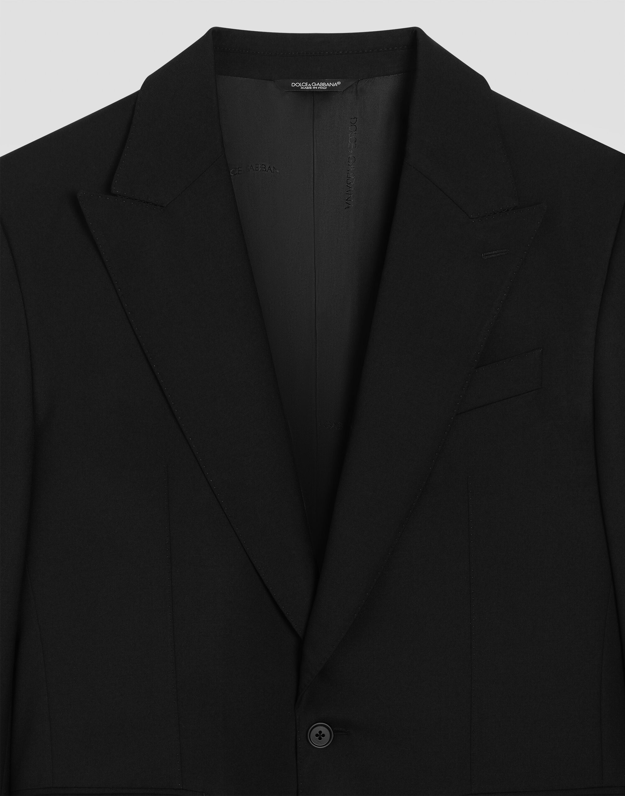 Sicilia Light single-breasted jacket in virgin wool - thumbnail 3