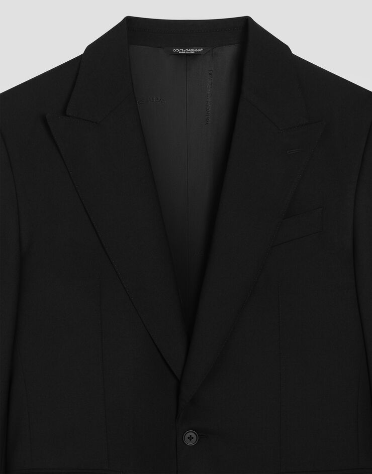 Dolce & Gabbana Sicilia Light single-breasted jacket in virgin wool Dolce & Gabbana Sicilia Light single-breasted jacket in virgin wool Black G2TV4TGL269