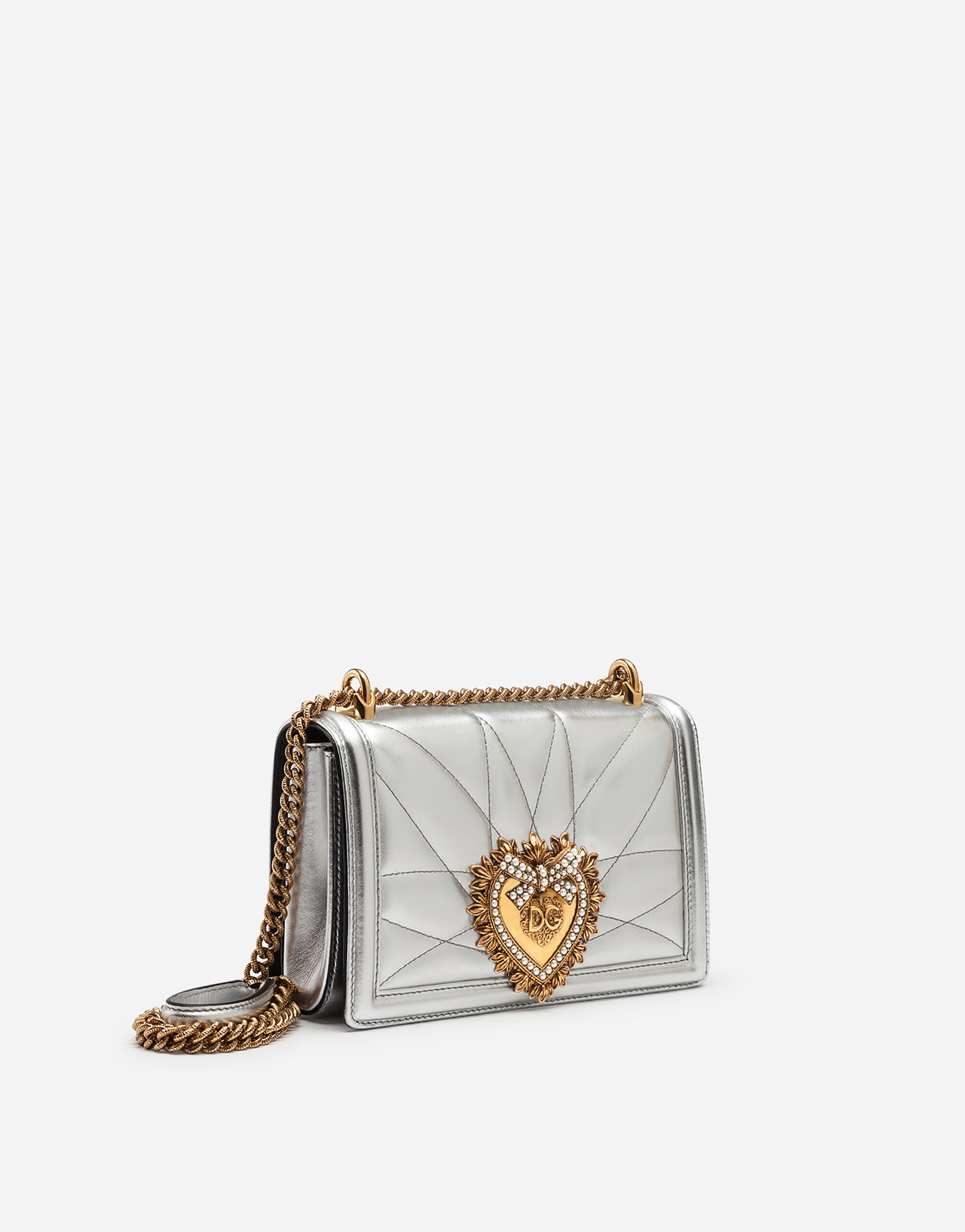 Dolce and gabbana silver bag hot sale