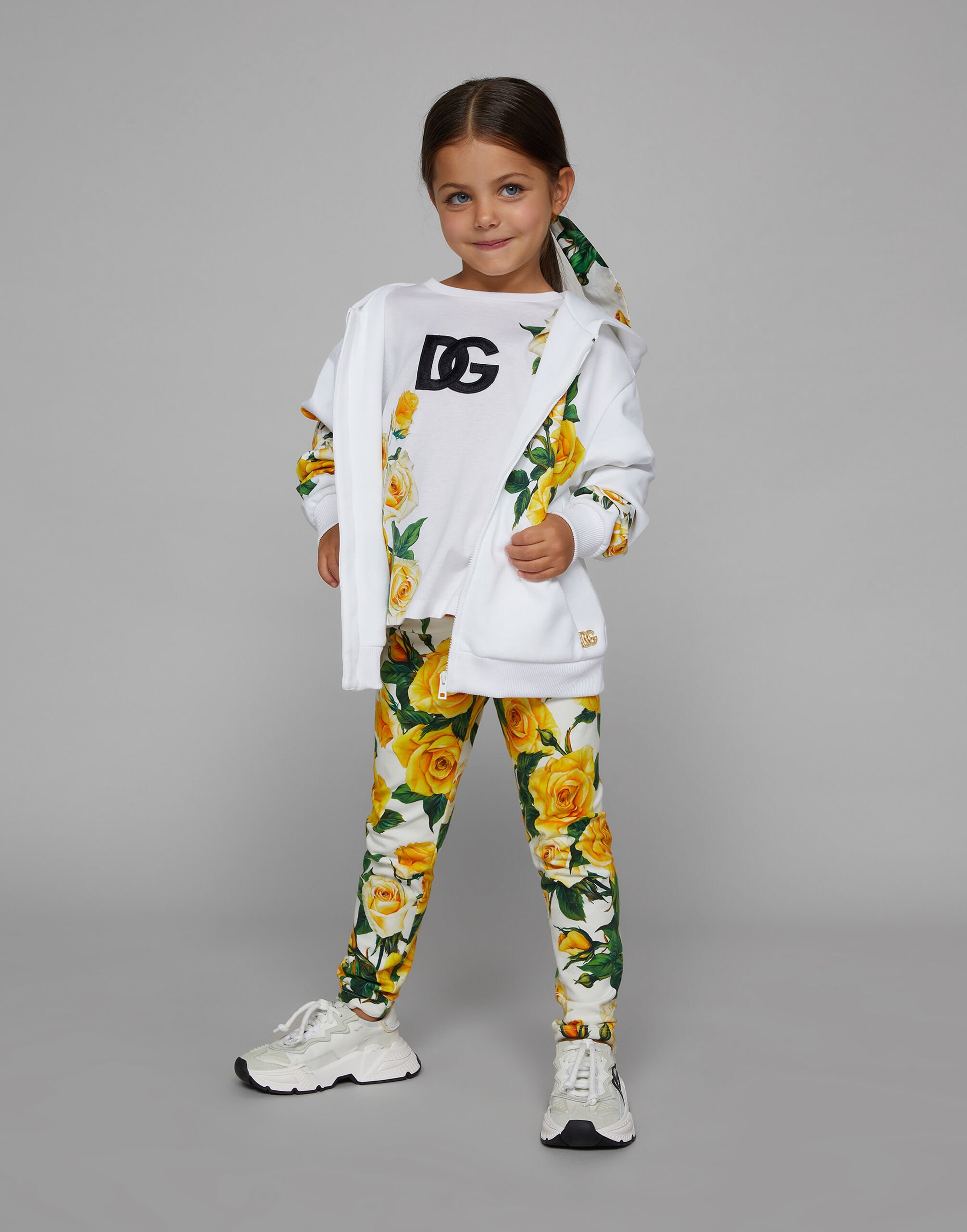 Mixed-materials Daymaster sneakers in White for Boys