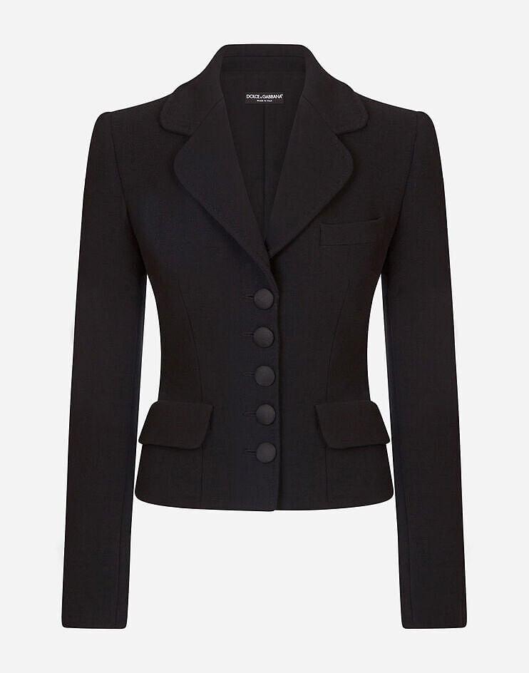 Dolce & Gabbana Short single-breasted Dolce jacket Black F26T2TFUGPO