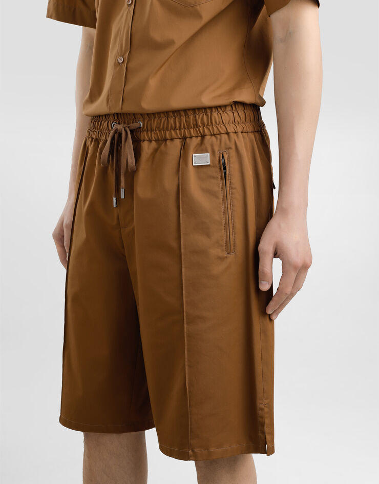 Dolce & Gabbana Cotton shorts with tag Brown GP0Y4TFUFNV