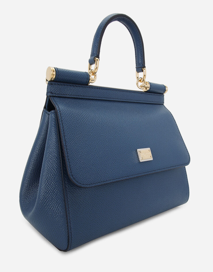 Dolce & Gabbana Sac à main Sicily moyen format Bleu BB6003B1001