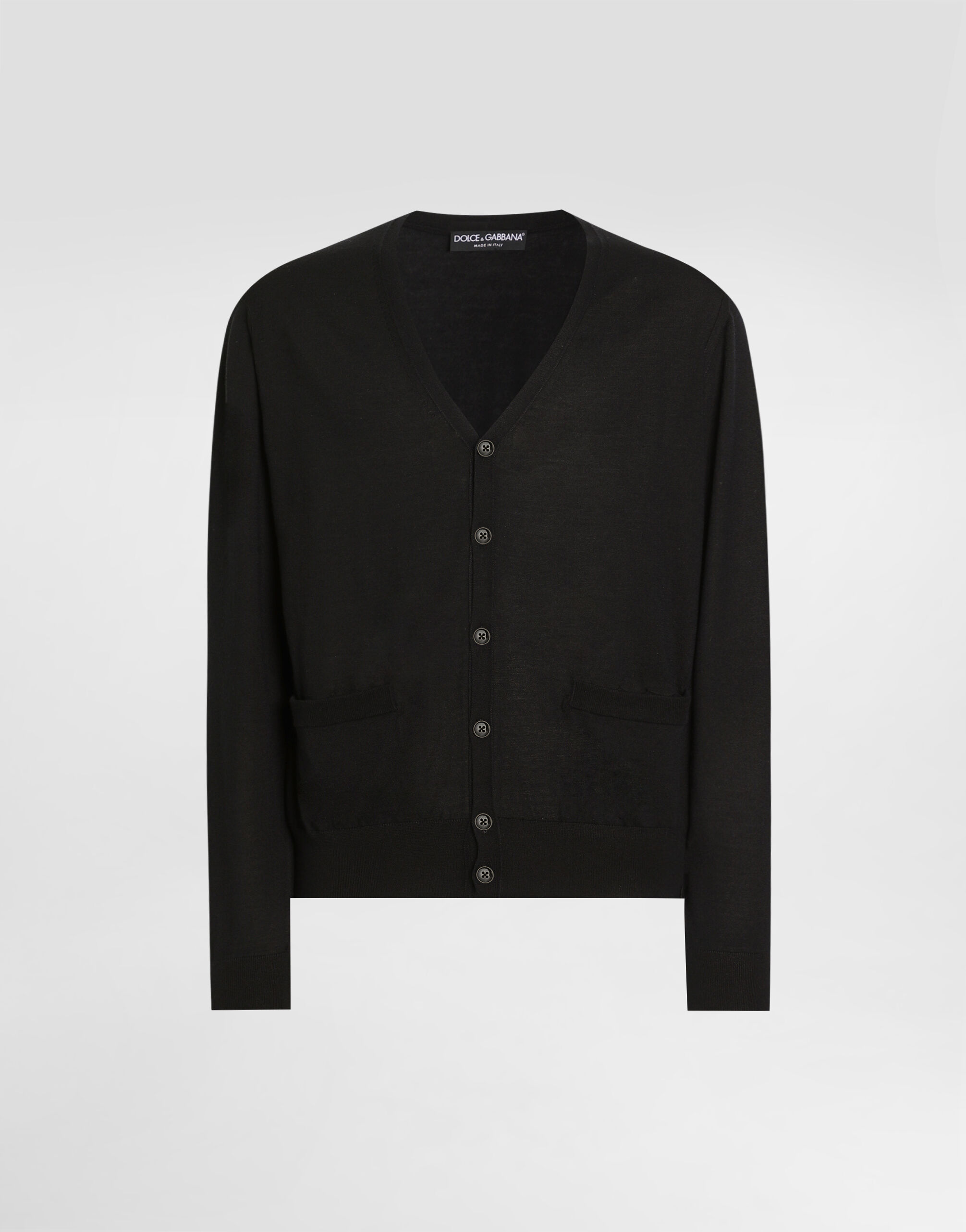 Blackのメンズ Cashmere cardigan | Dolce&Gabbana®