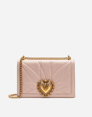 Dolce & Gabbana Large Devotion bag in quilted nappa leather Pale Pink BB6652AV967