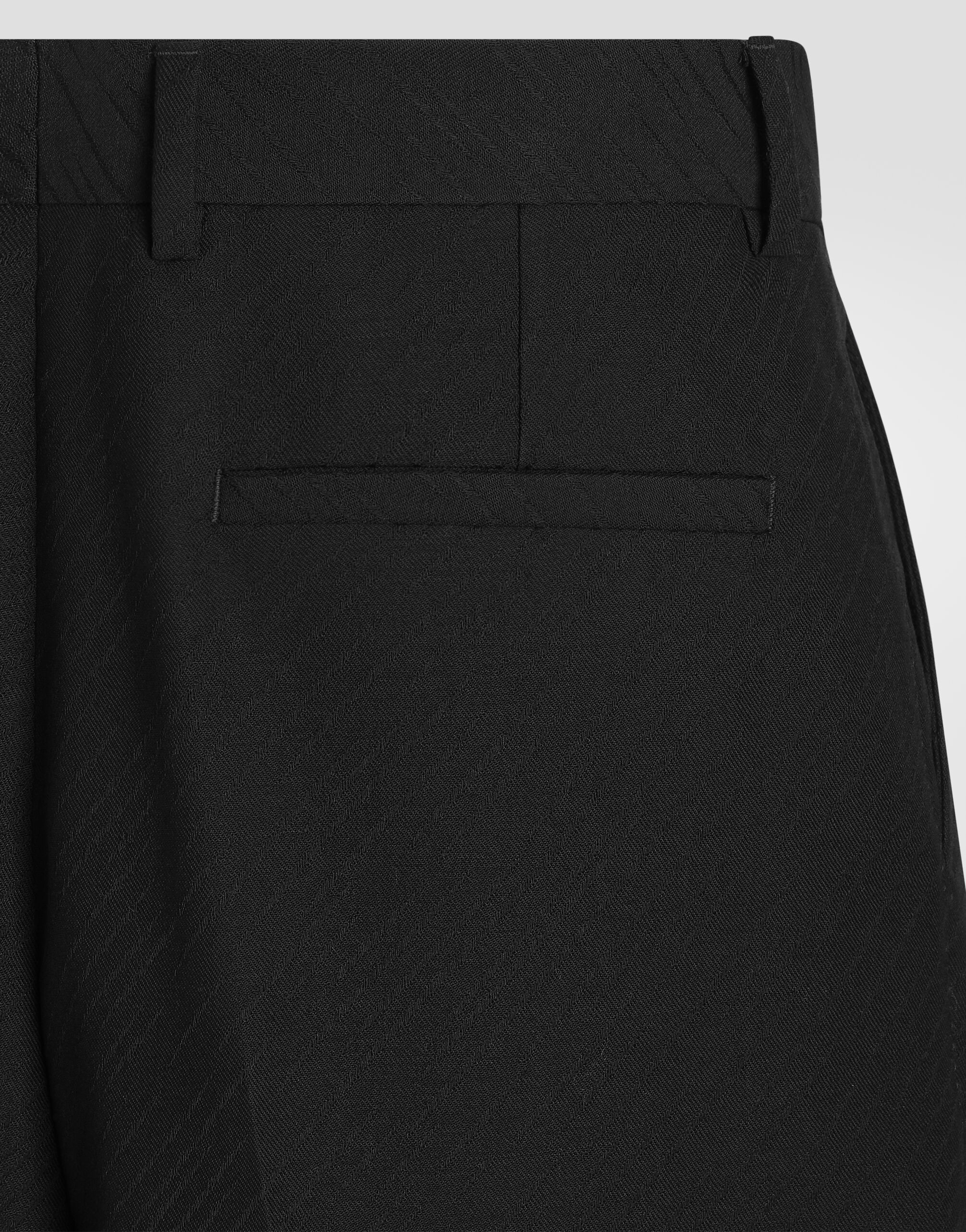 Wool jacquard trousers - thumbnail 4