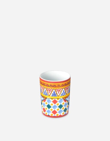 Dolce & Gabbana Porcelain Water Glass Multicolor TCB031TCA24