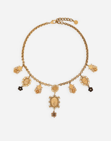 Dolce & Gabbana Kurze halskette mit zierelementen GOLD WNG6M2W0001