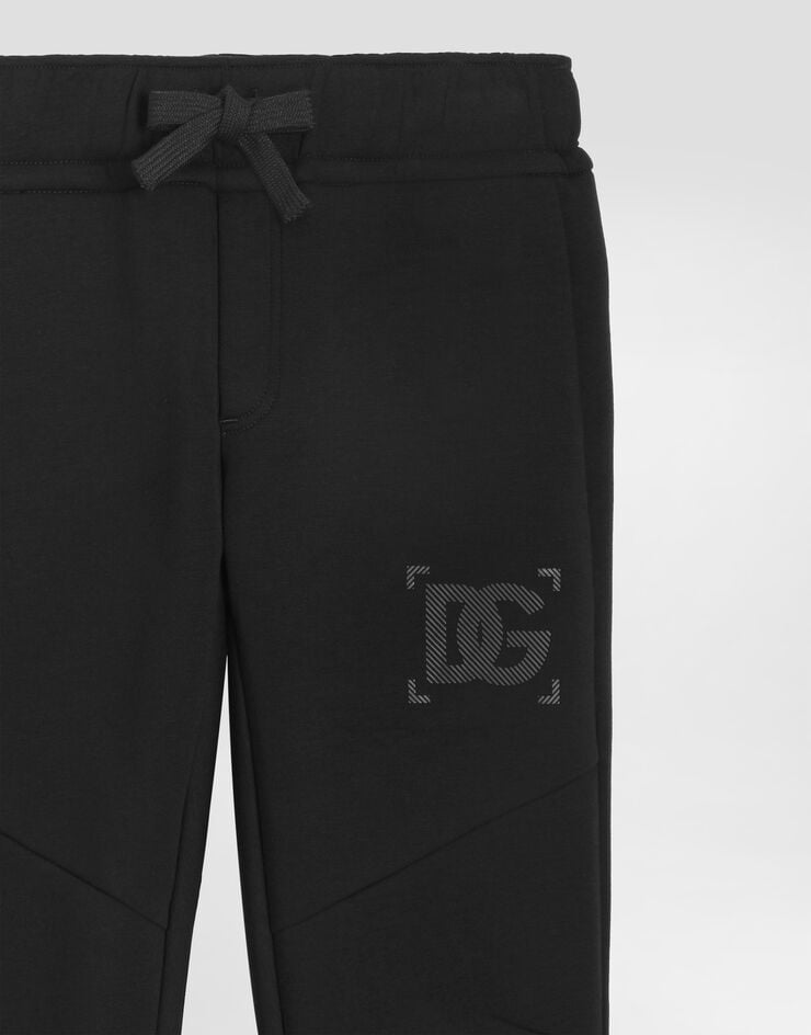 Dolce & Gabbana 스트레치 테크 플리스 조깅 팬츠 Dolce & Gabbana 스트레치 테크 플리스 조깅 팬츠 Black L4JPLJFUGUS