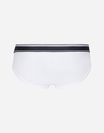 Dolce & Gabbana Mid-length two-way stretch cotton briefs two-pack Multicolor M9D75JOUAIG