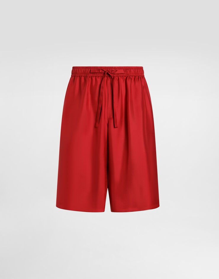 Dolce & Gabbana Vanity silk twill bermuda Red GV5MAZFU1XB