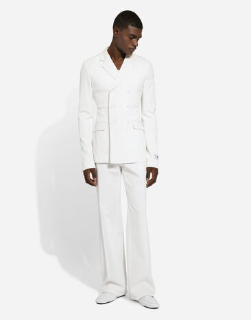 Dolce & Gabbana Fine-rib cotton singlet White G8QG9TFU7AV
