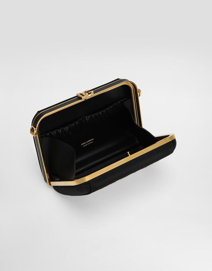 Dolce & Gabbana Bolso de mano Dolce Box en raso y ayers laminado Multicolor BB7882A8X00