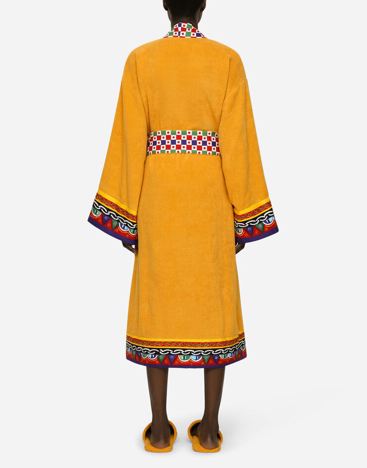 Dolce & Gabbana روب حمام من قطن تيري متعدد الألوان TCF010TCAGN
