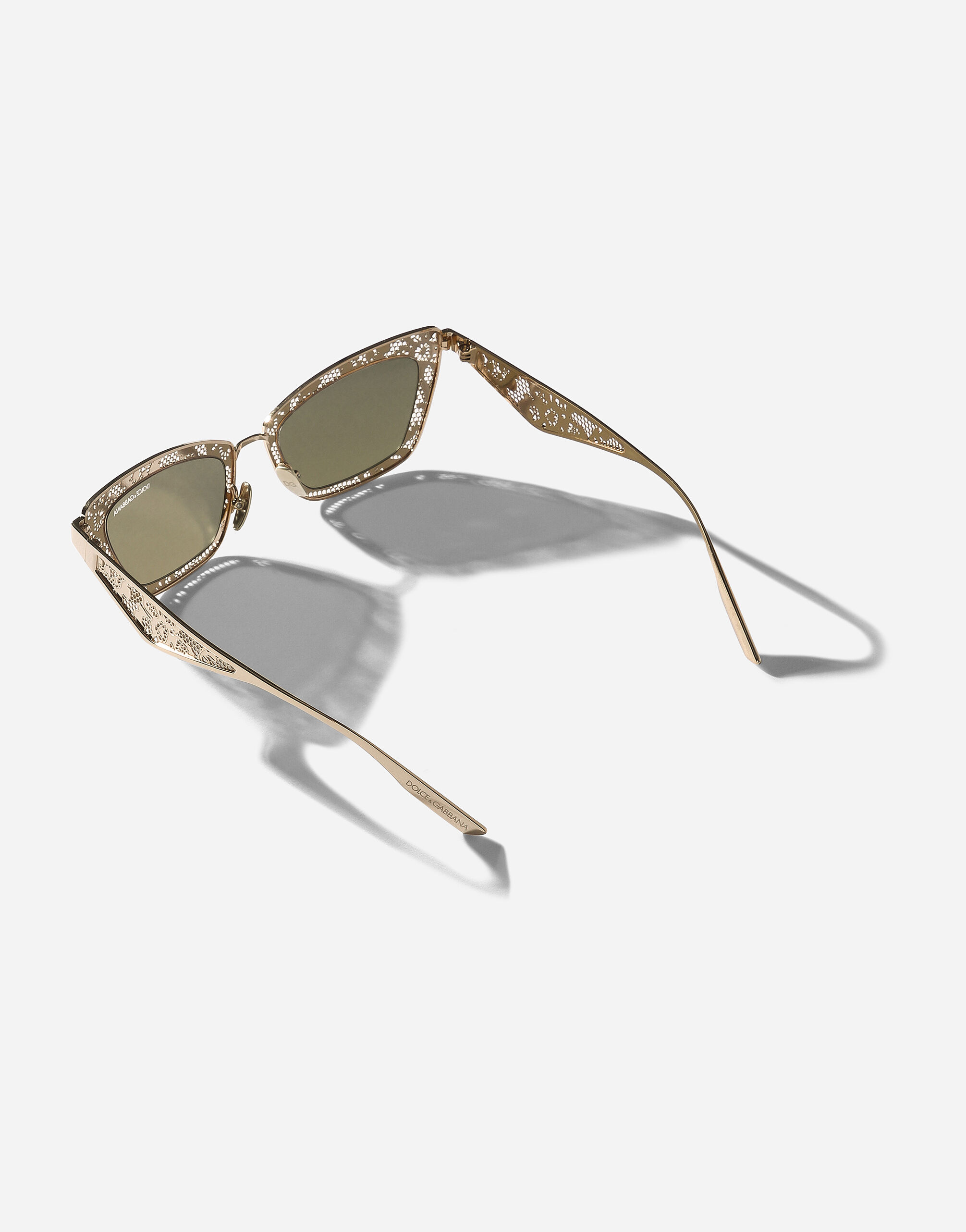 ゴールド メッキ仕上げのウィメンズ DG LACE Sunglasses | Dolce&Gabbana®