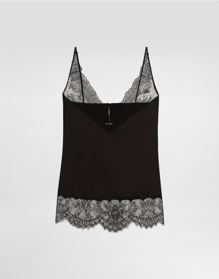 Silk satin top