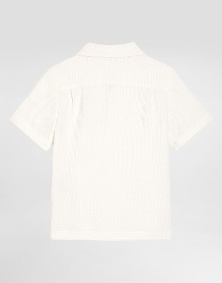 Dolce & Gabbana Cotton waffle shirt White L44S76FU628