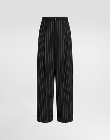 Dolce & Gabbana Chalk-stripe wool trousers Dolce & Gabbana Chalk-stripe wool trousers Multicolor GP168TFR22V