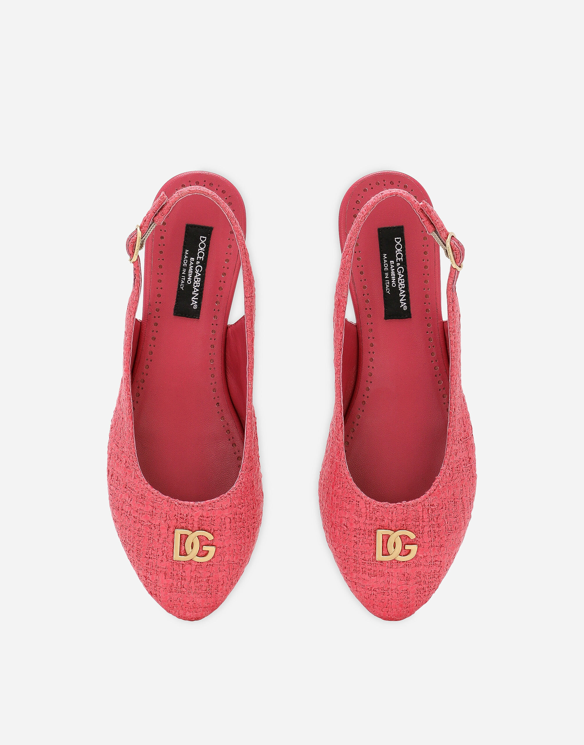 フューシャのガールズ Lace slingbacks | Dolce&Gabbana®