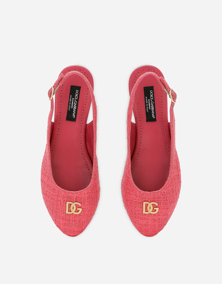Dolce & Gabbana Zapato destalonado de encaje Fucsia D11145A7260