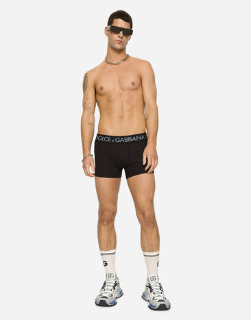Dolce & Gabbana Two-way-stretch jersey boxers Blue M4E19JFUEB0