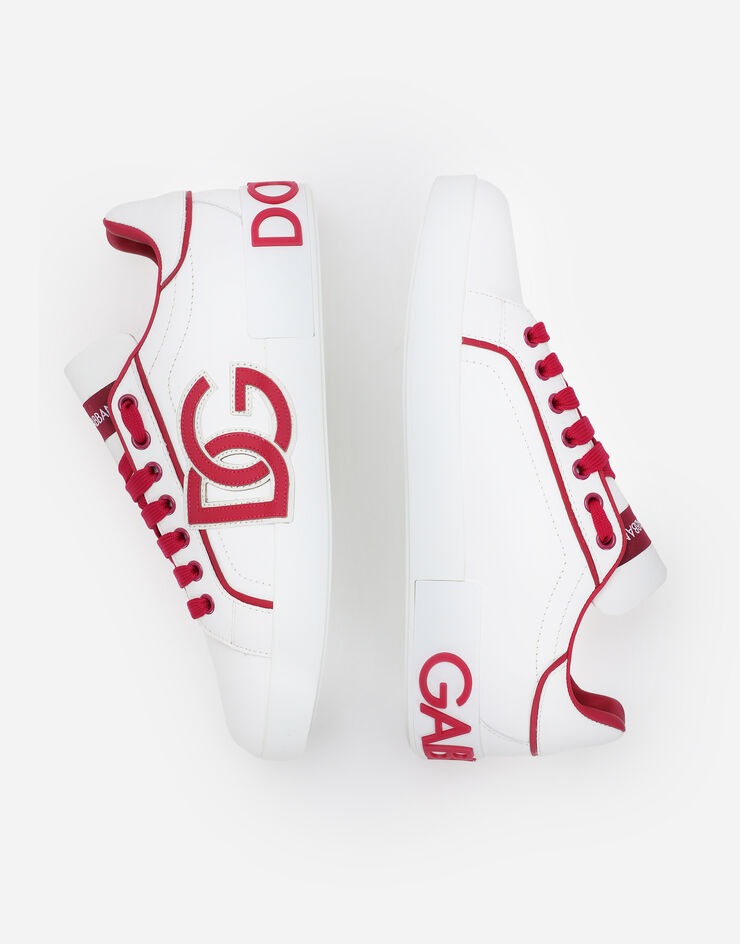 Calfskin Portofino sneakers in Multicolor for Women Dolce&Gabbana®