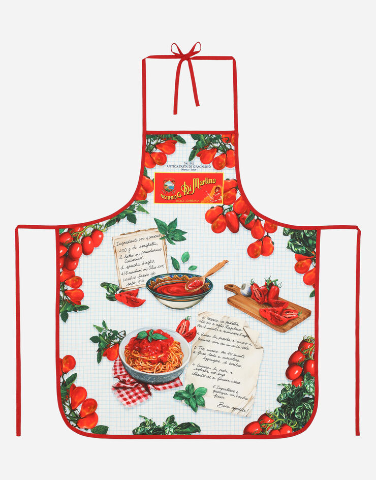 Dolce & Gabbana La Pummarola - Caja regalo compuesta por 5 paquetes de pasta de Gragnano IGP, 2 latas de tomates Corbarino y un delantal Dolce&Gabbana Multicolor PS8000RES10