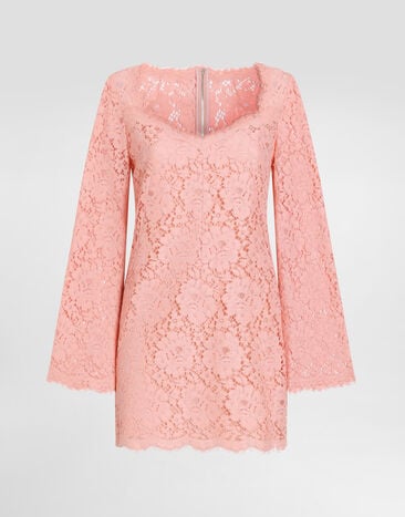 Dolce & Gabbana Cordonetto lace dress Pink F60HQTHLM0M