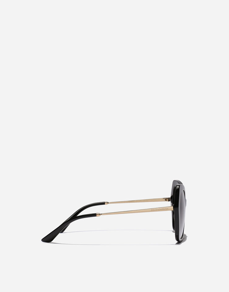 Dolce & Gabbana نظارة شمسية بلمسة صقلية أسود VG439FVP18G