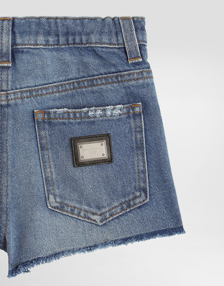Dolce & Gabbana Washed denim shorts Multicolor L53Q51LDD61
