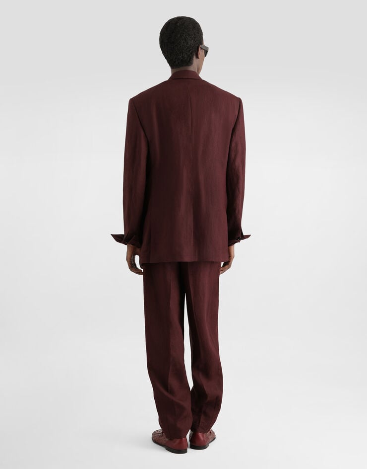 Dolce & Gabbana Sicilia light double-breasted linen jacket Dolce & Gabbana Sicilia light double-breasted linen jacket Multicolor G2WC7TFU4JB