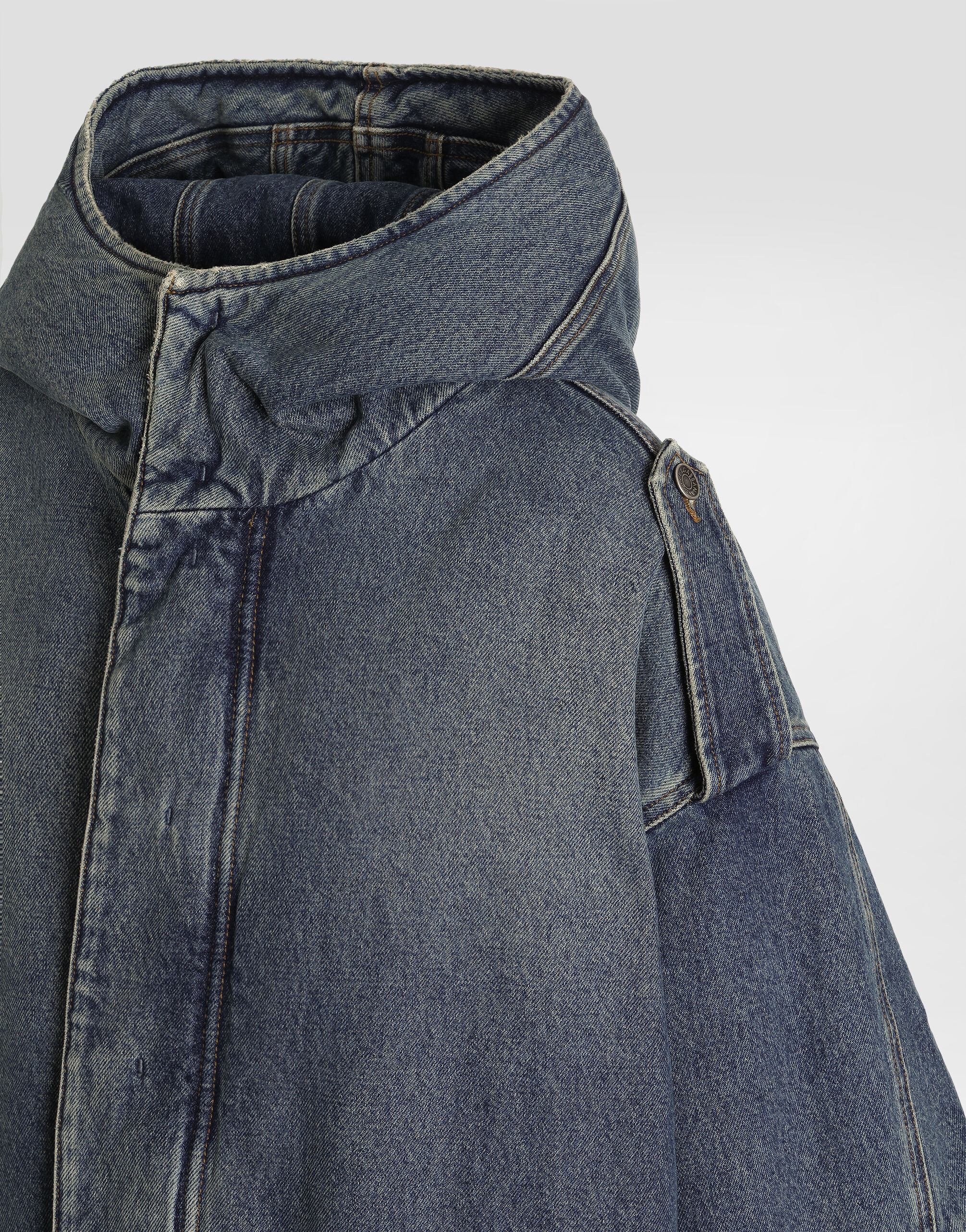 Padded denim jacket in Multicolor for Men | Dolce&Gabbana® US