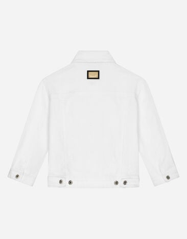 Dolce & Gabbana White stretch denim jacket White L51B74LDA84