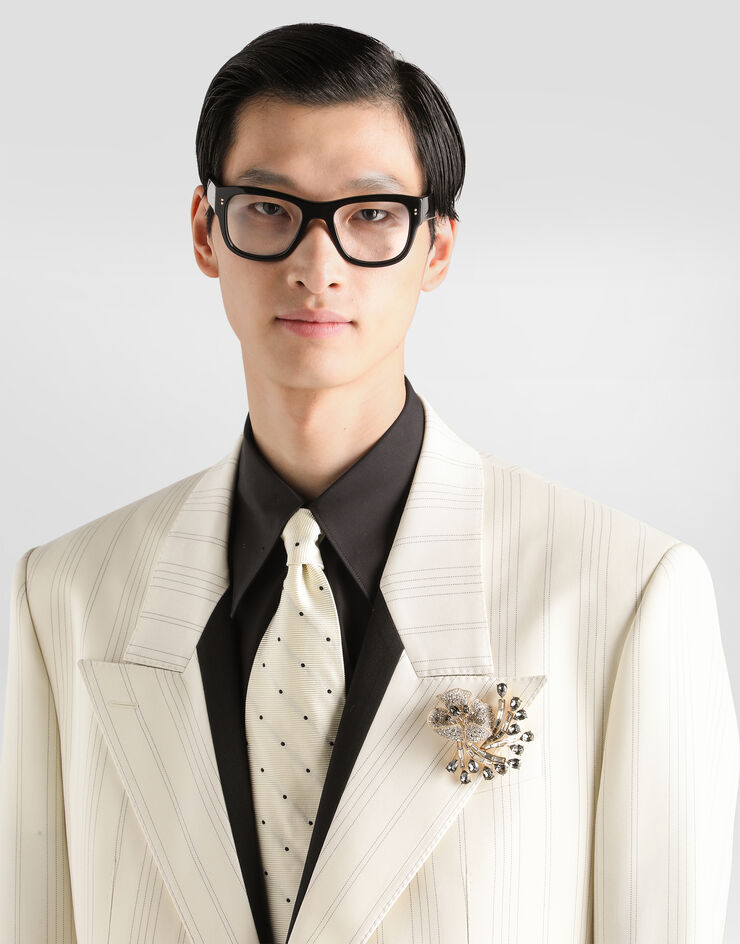 Dolce & Gabbana Sinatra single-breasted pinstripe wool jacket  G2WQ5TFRZAR