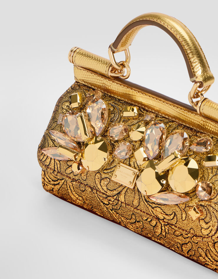 Dolce & Gabbana Mini Sicily handbag in brocade Dolce & Gabbana Mini Sicily handbag in brocade Gold BB7116B0849