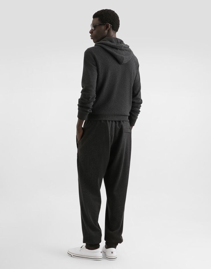 Dolce & Gabbana Smooth cashmere sweatshirt Grey GXX20ZJBWIR